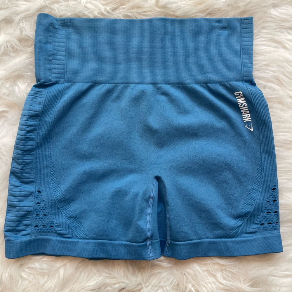 Gymshark Teal-Blue Seamless Training Shorts